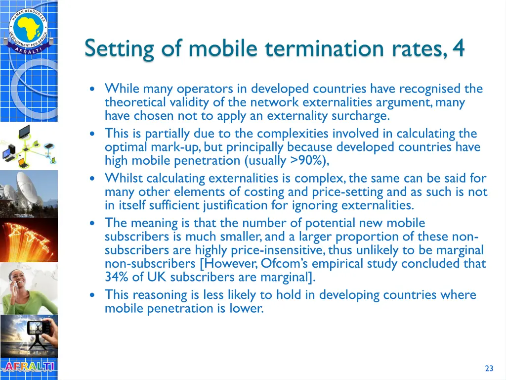 setting of mobile termination rates 4