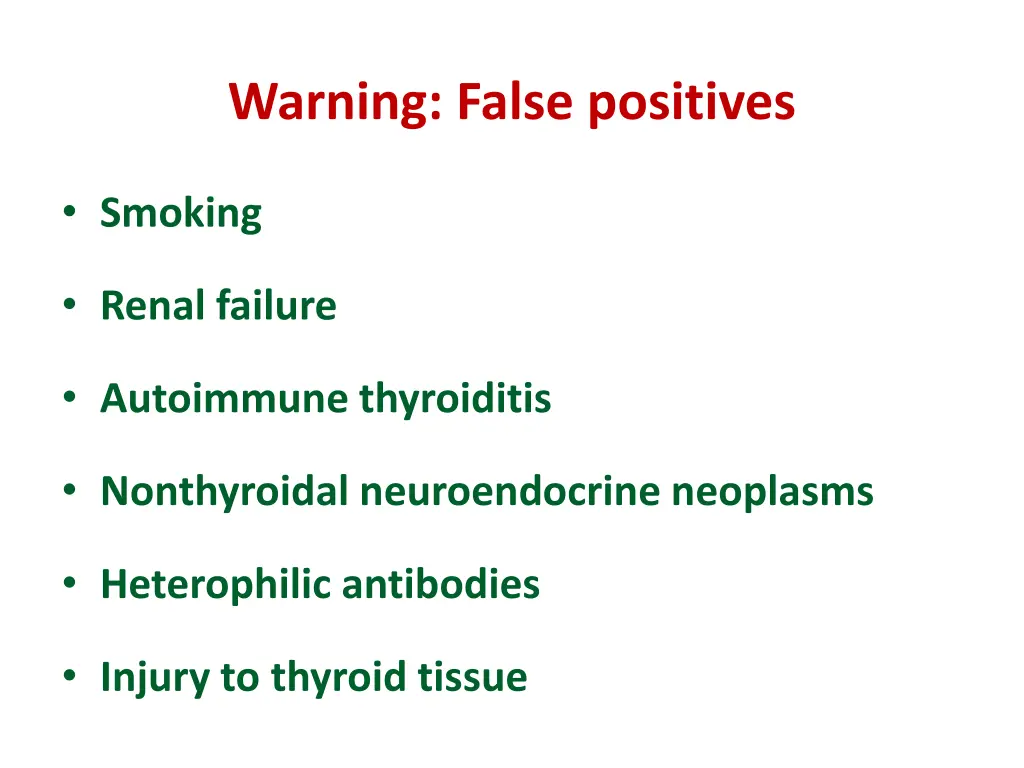 warning false positives