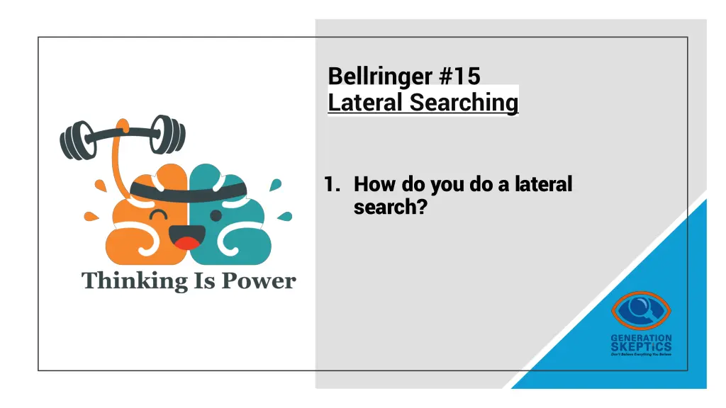 bellringer 15 lateral searching