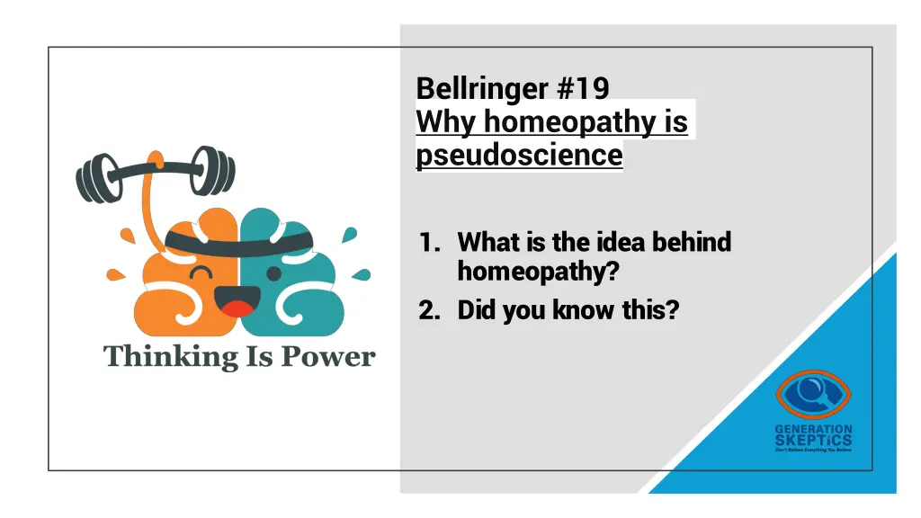 bellringer 19 why homeopathy is pseudoscience