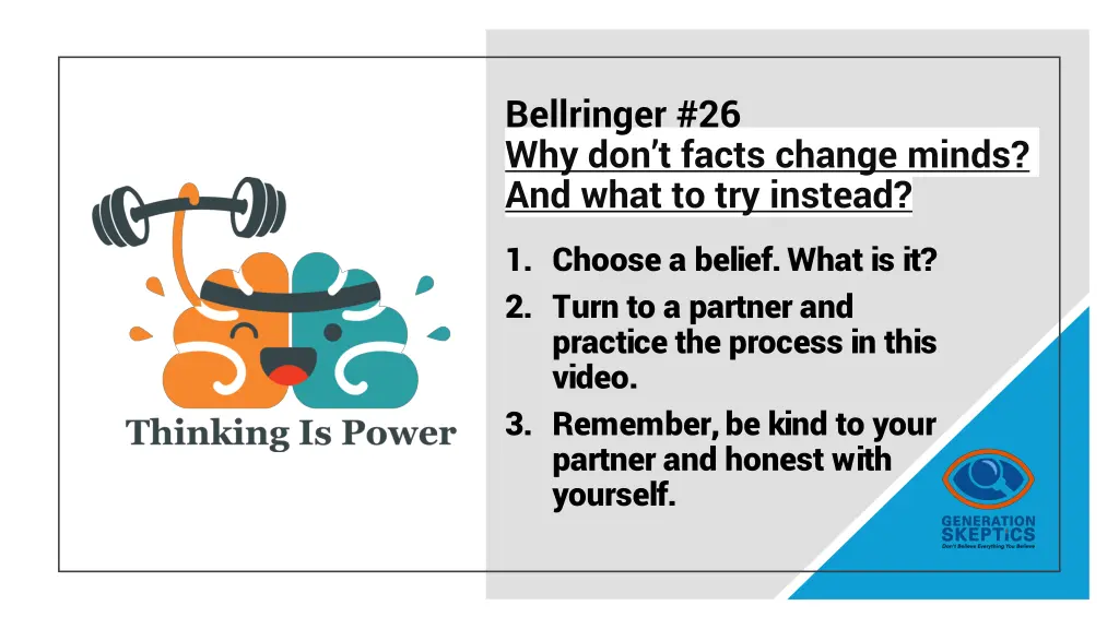 bellringer 26 why don t facts change minds