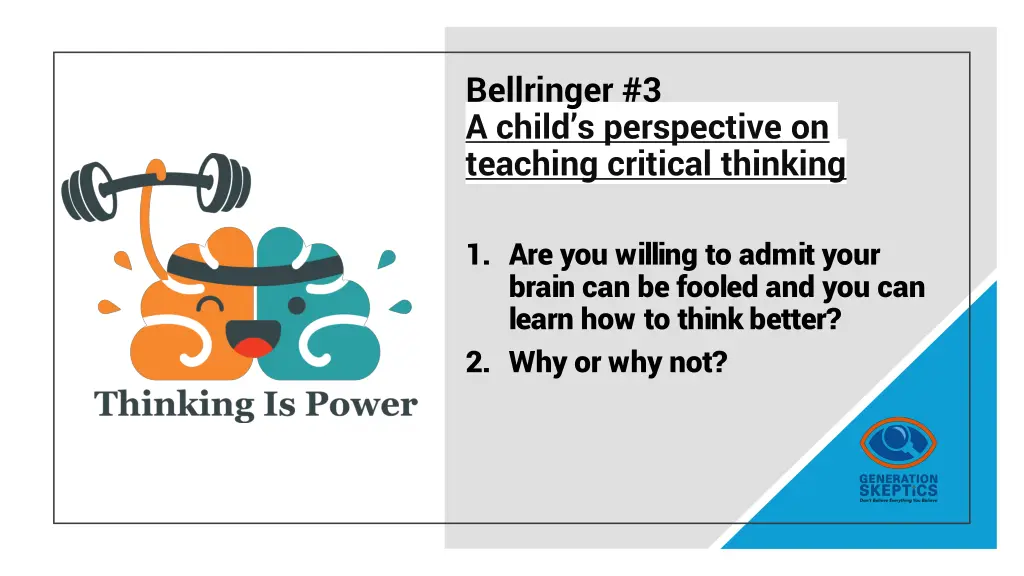 bellringer 3 a child s perspective on teaching