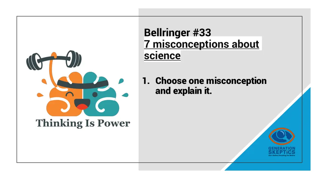 bellringer 33 7 misconceptions about science