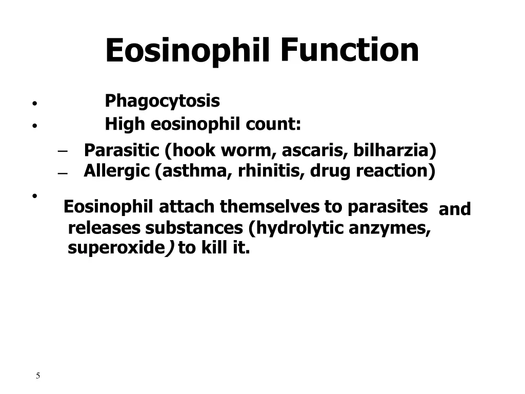 eosinophil function