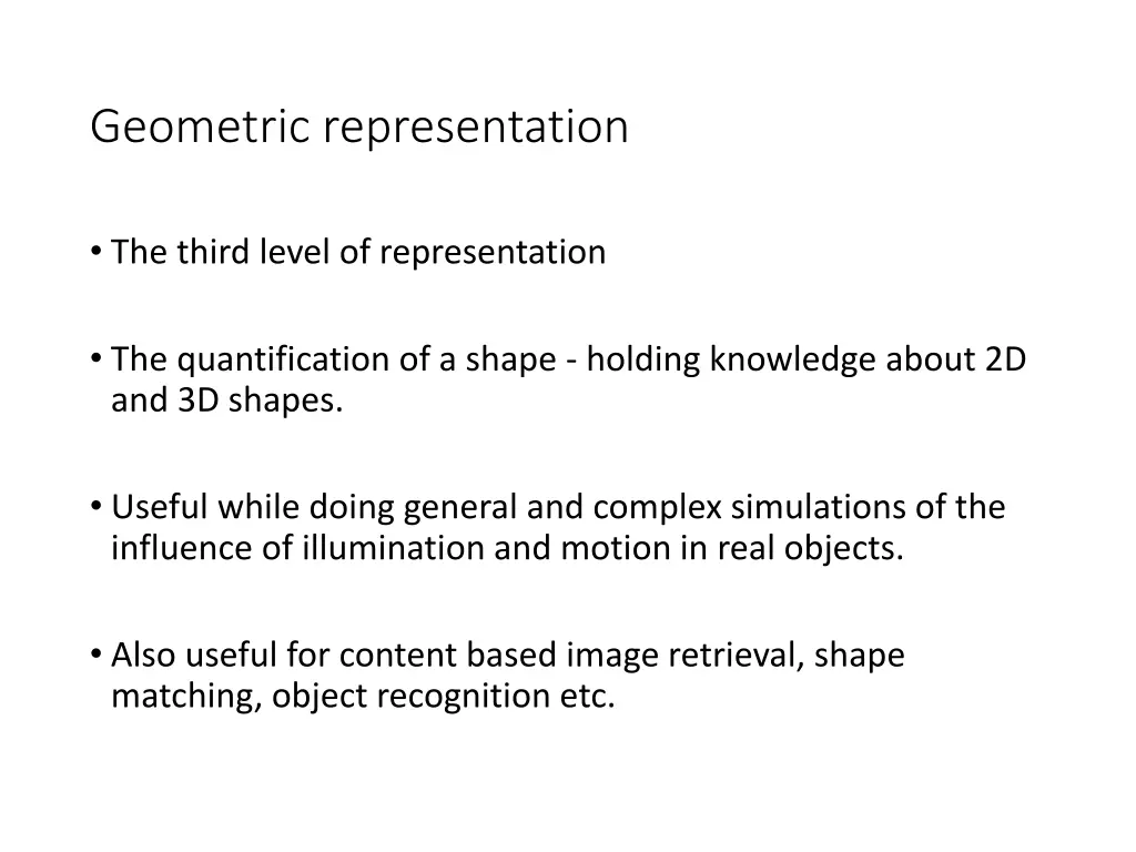 geometric representation