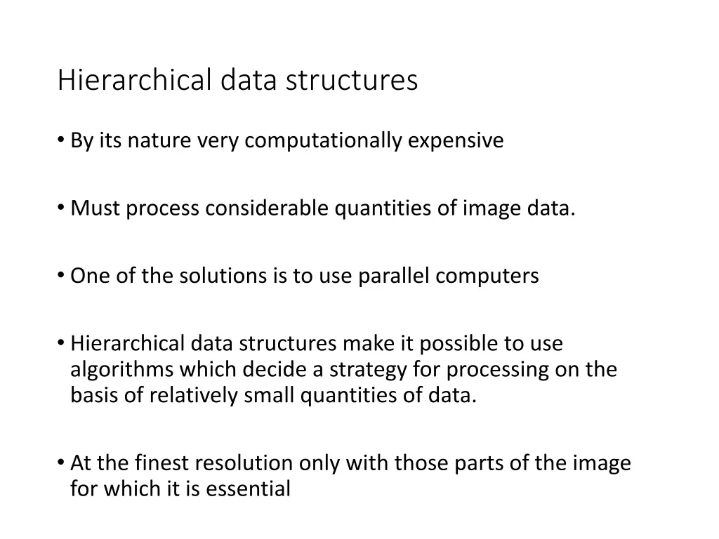 hierarchical data structures