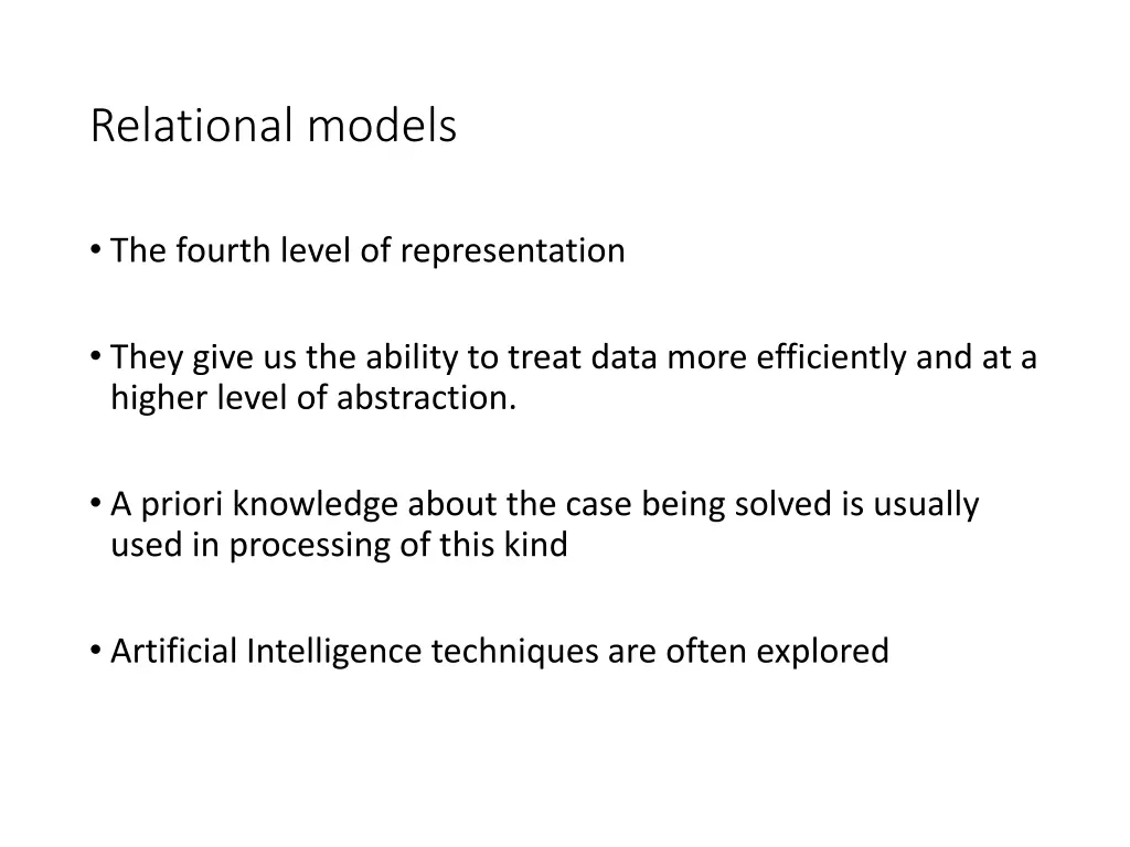 relational models