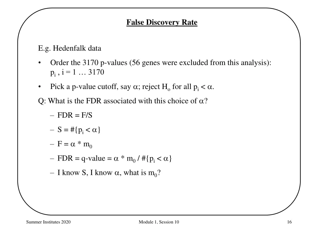 false discovery rate 2