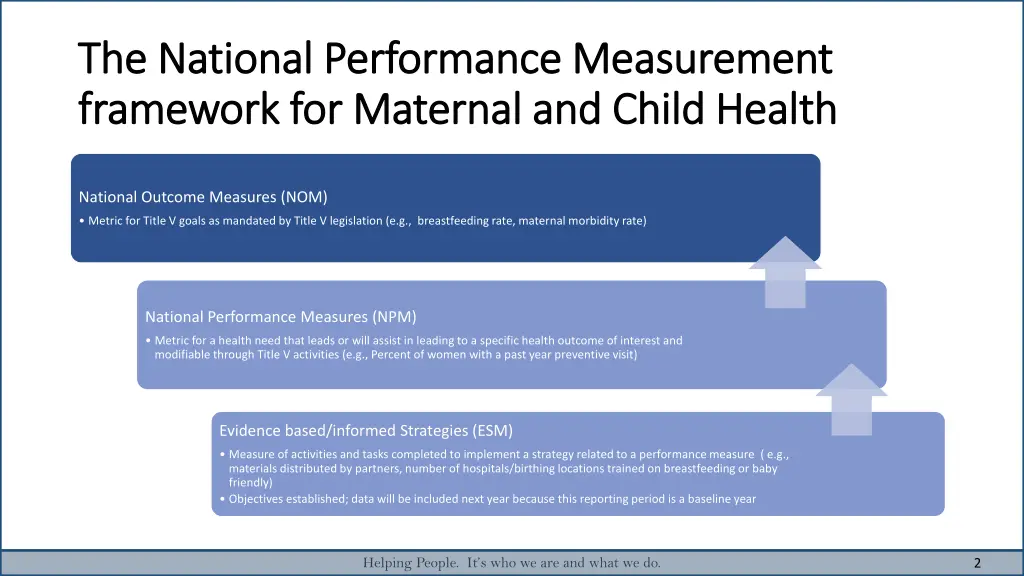 the national performance measurement the national