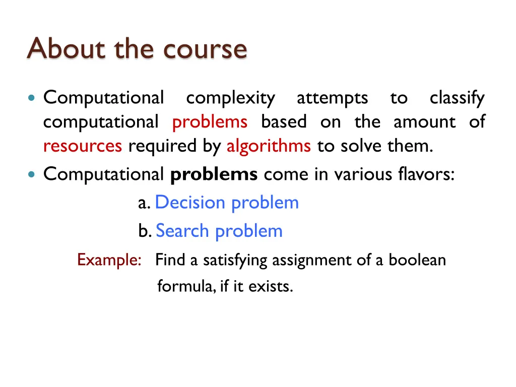 about the course 3