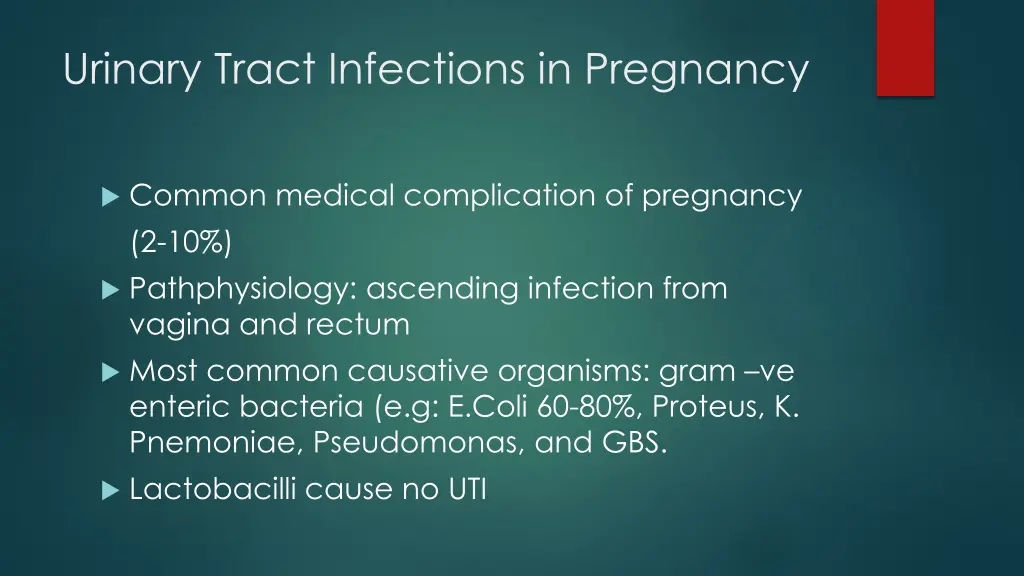 urinary tract infections in pregnancy 1