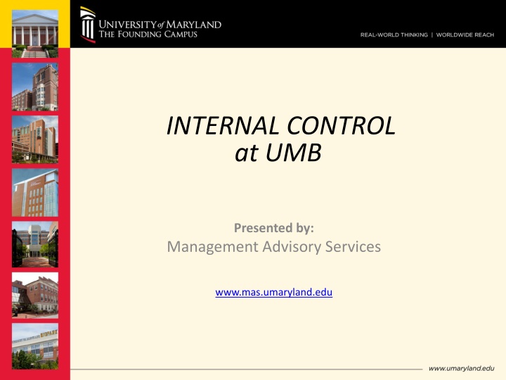 internal control at umb