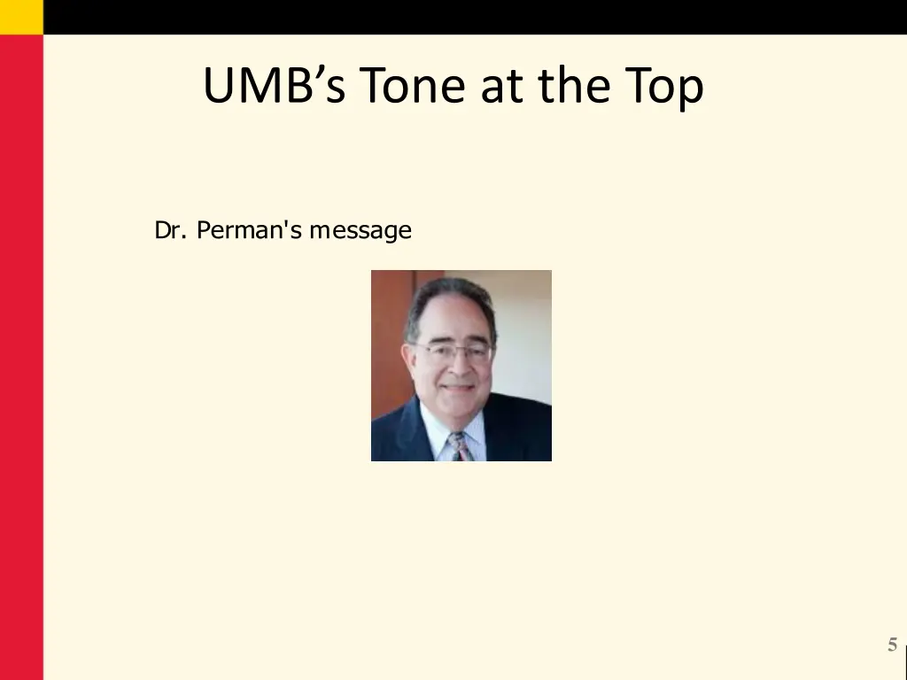 umb s tone at the top