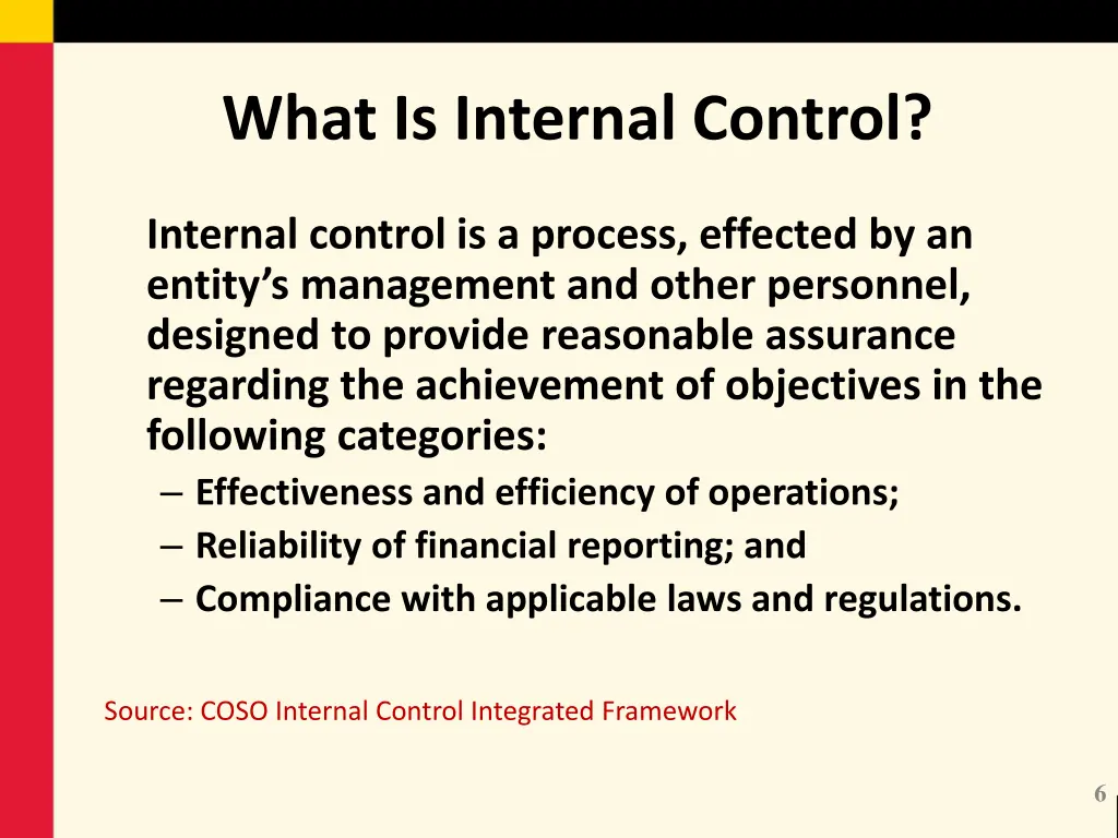 what is internal control