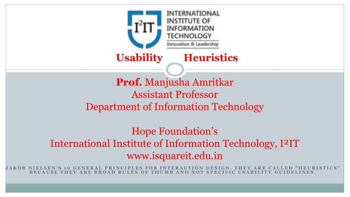 usability heuristics