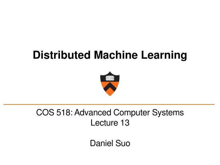 distributed machine learning