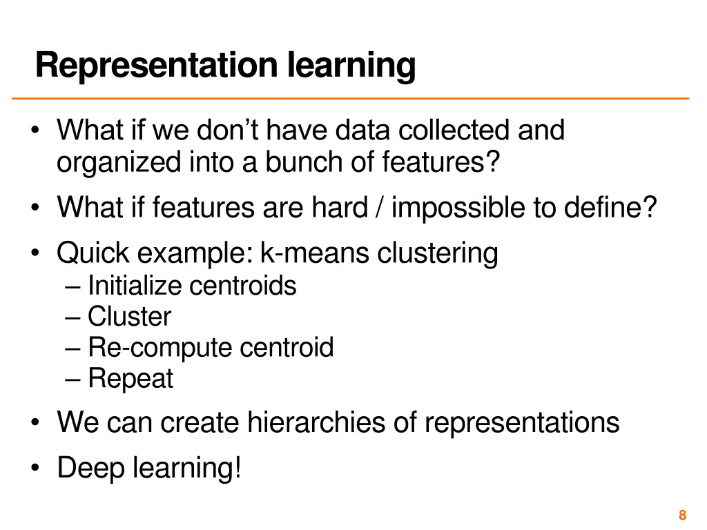 representation learning