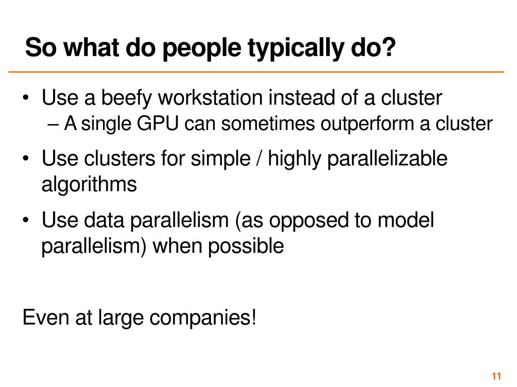so what do people typically do