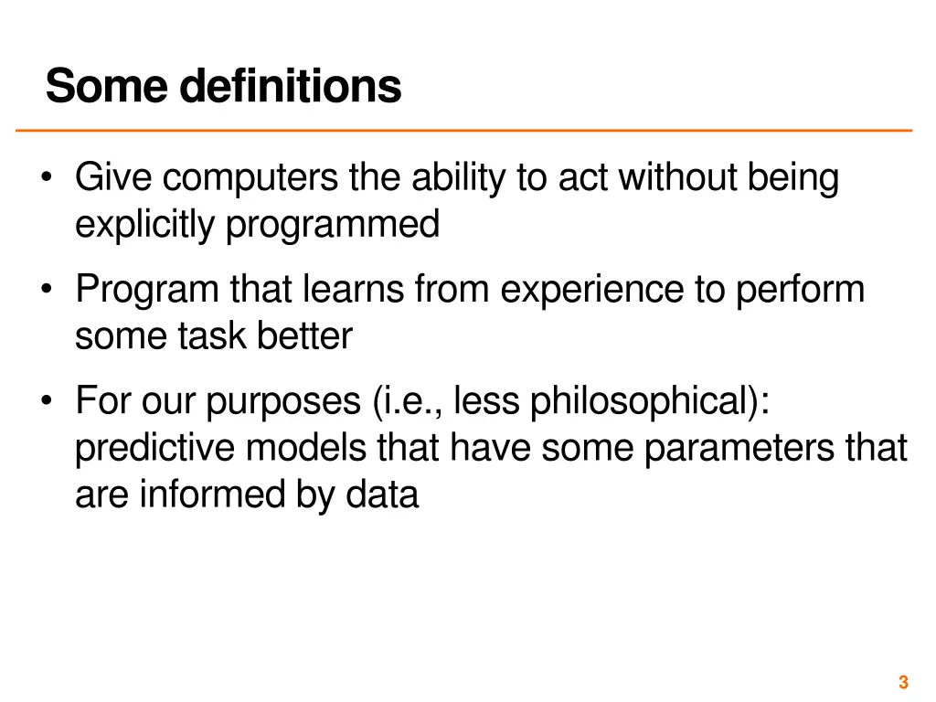 some definitions