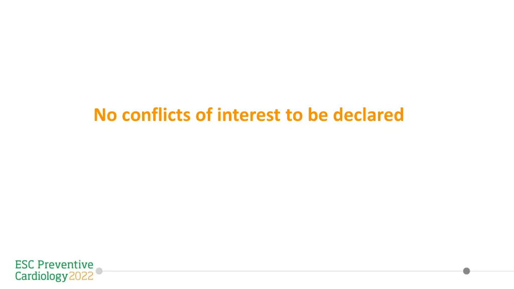 no conflicts of interest to be declared