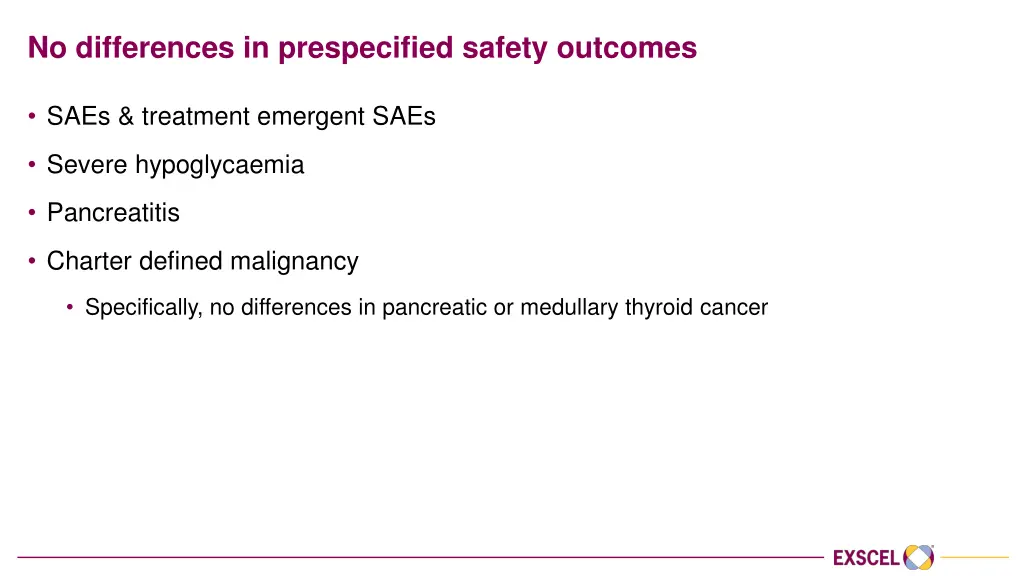 no differences in prespecified safety outcomes