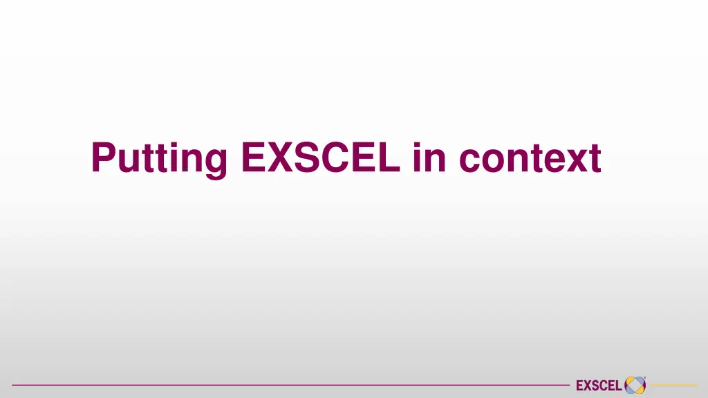 putting exscel in context