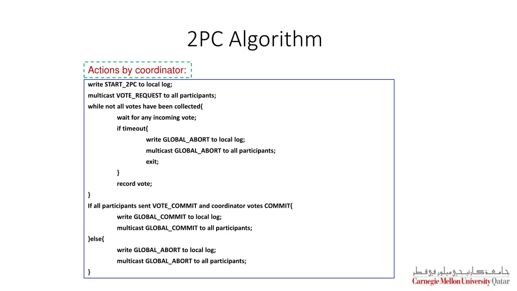 2pc algorithm