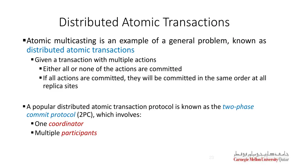 distributed atomic transactions