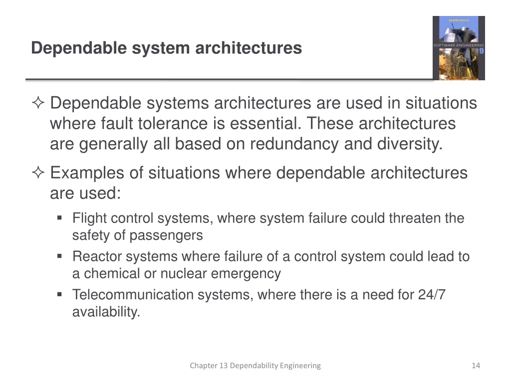 dependable system architectures