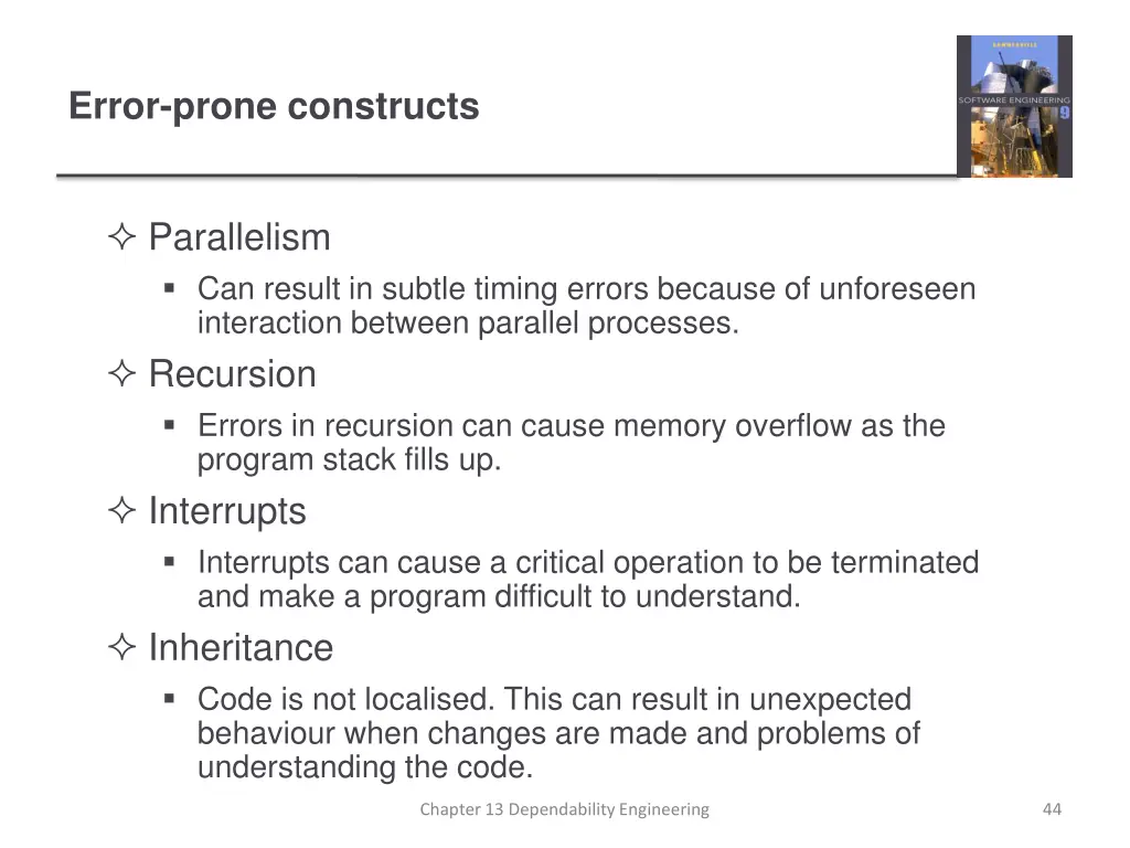 error prone constructs 1