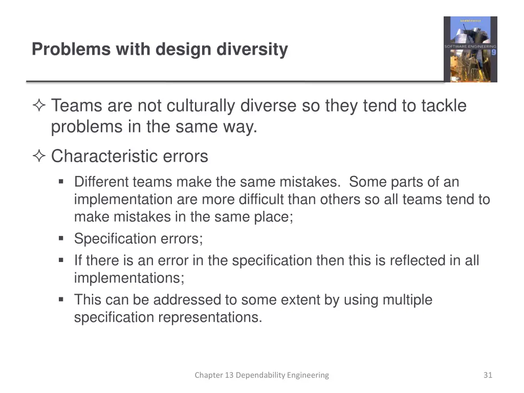problems with design diversity