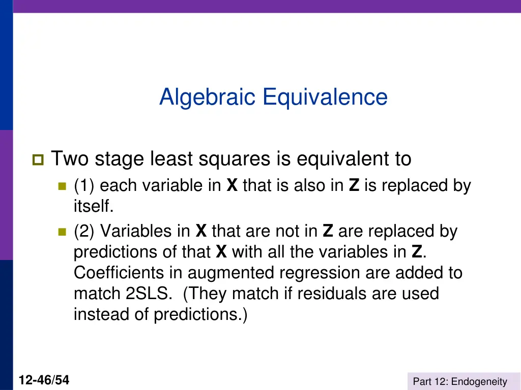algebraic equivalence