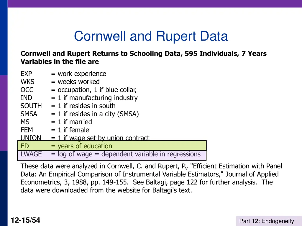 cornwell and rupert data