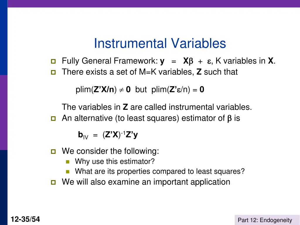 instrumental variables 1