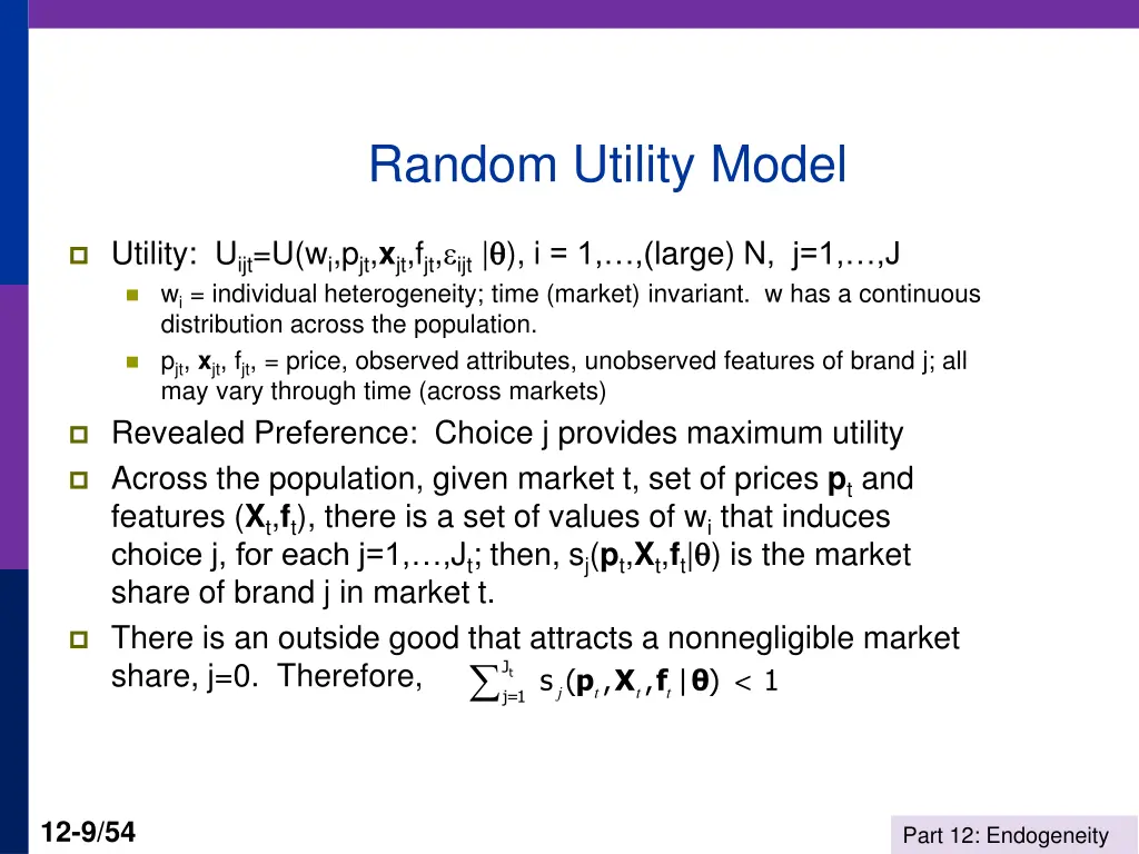 random utility model