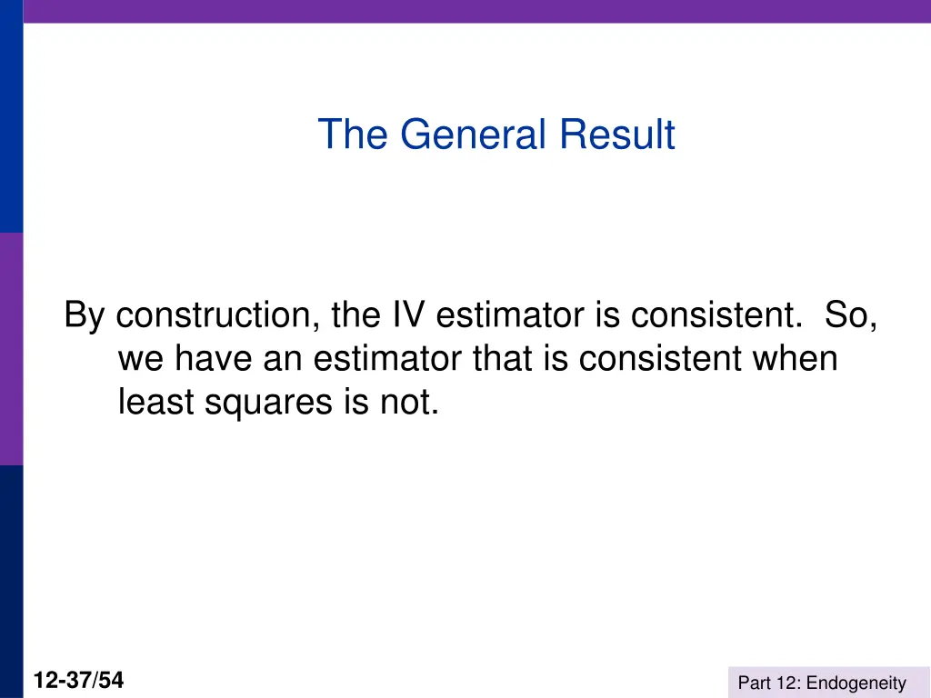 the general result