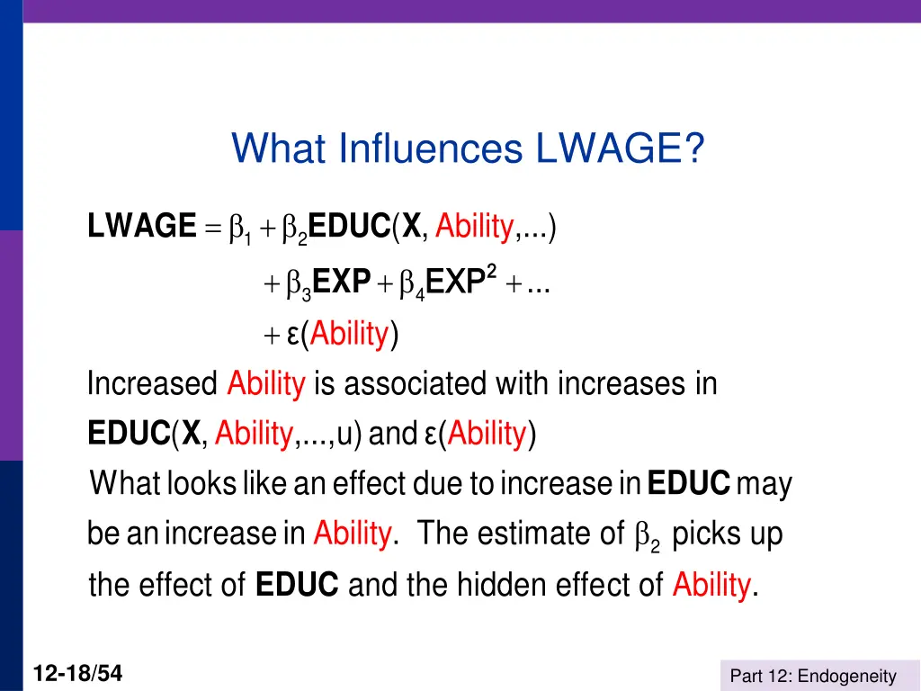 what influences lwage