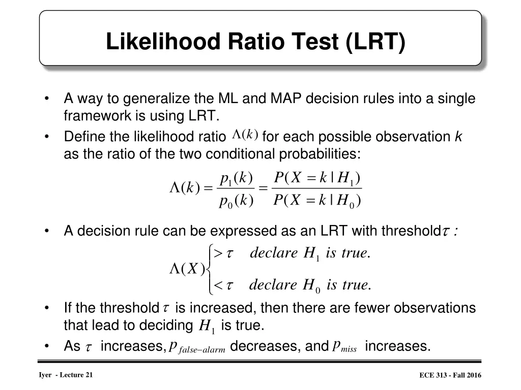 likelihood ratio test lrt