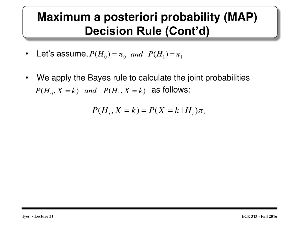 maximum a posteriori probability map decision 1