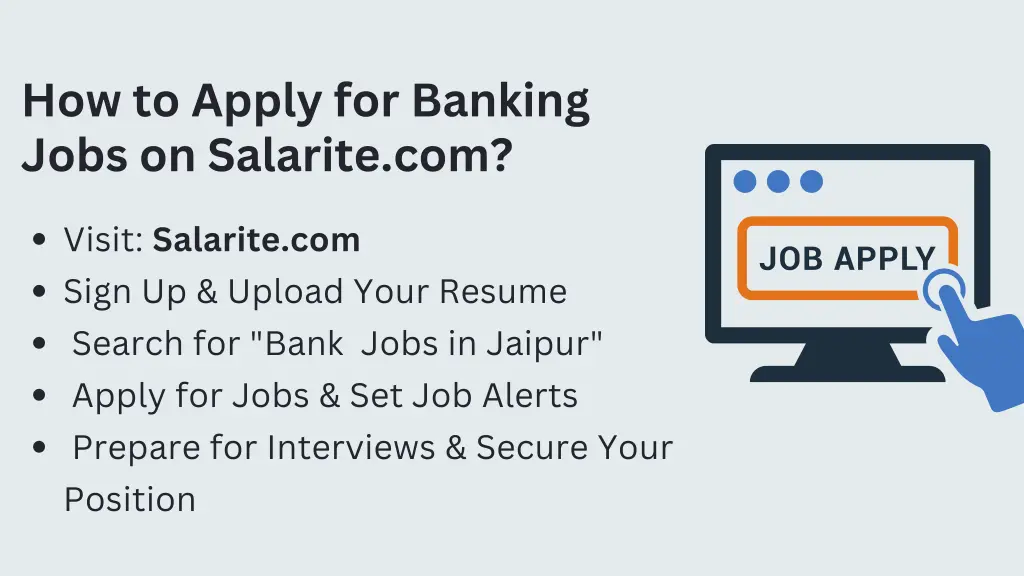how to apply for banking jobs on salarite com