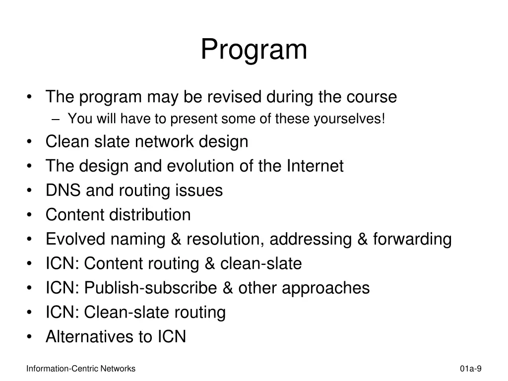 program