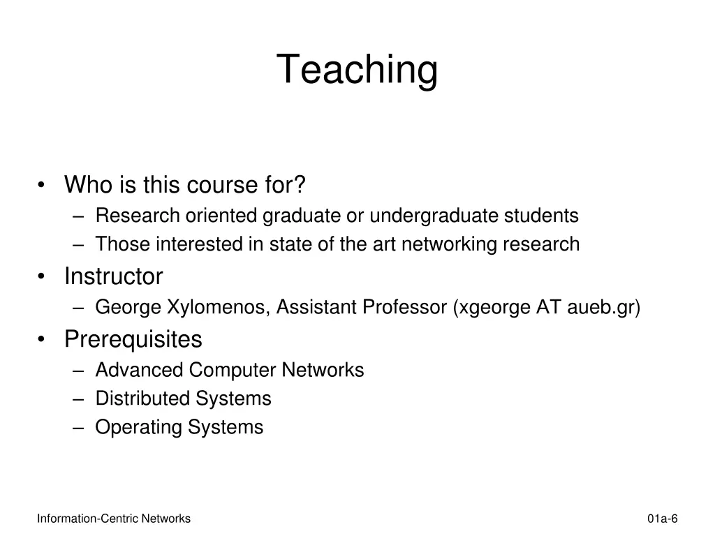 teaching