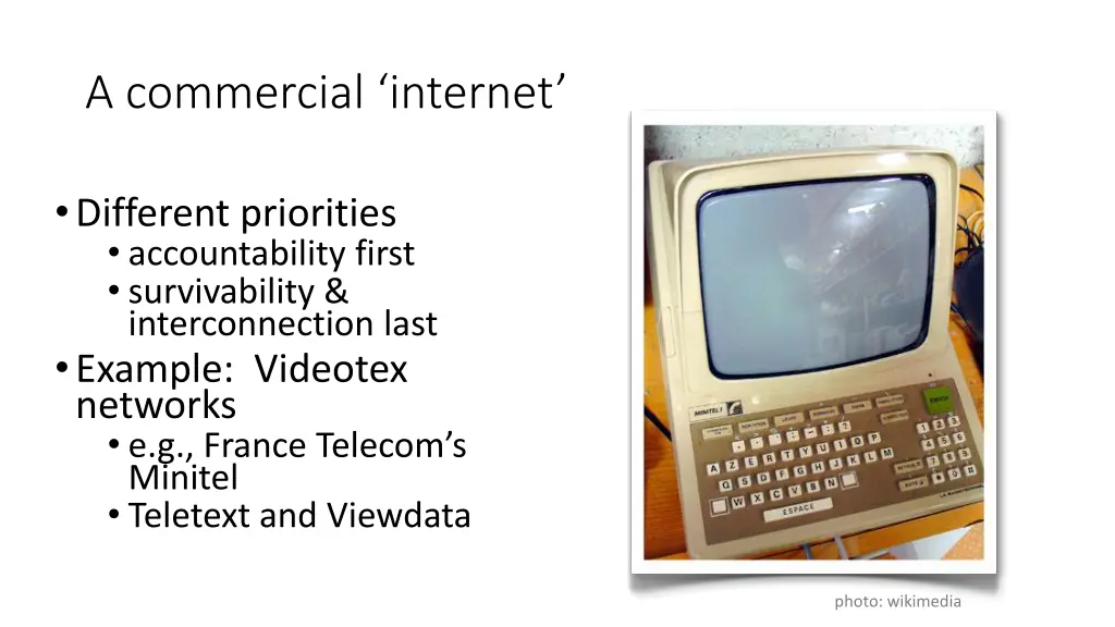 a commercial internet