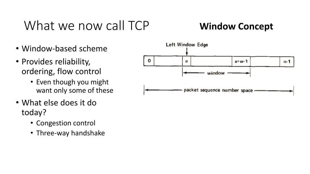 what we now call tcp