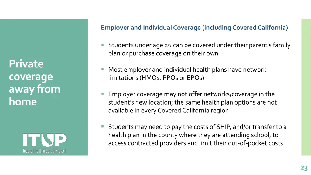 employer and individual coverage including