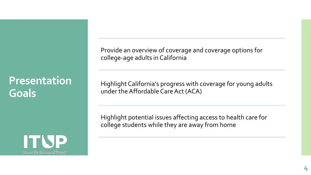 provide an overview of coverage and coverage