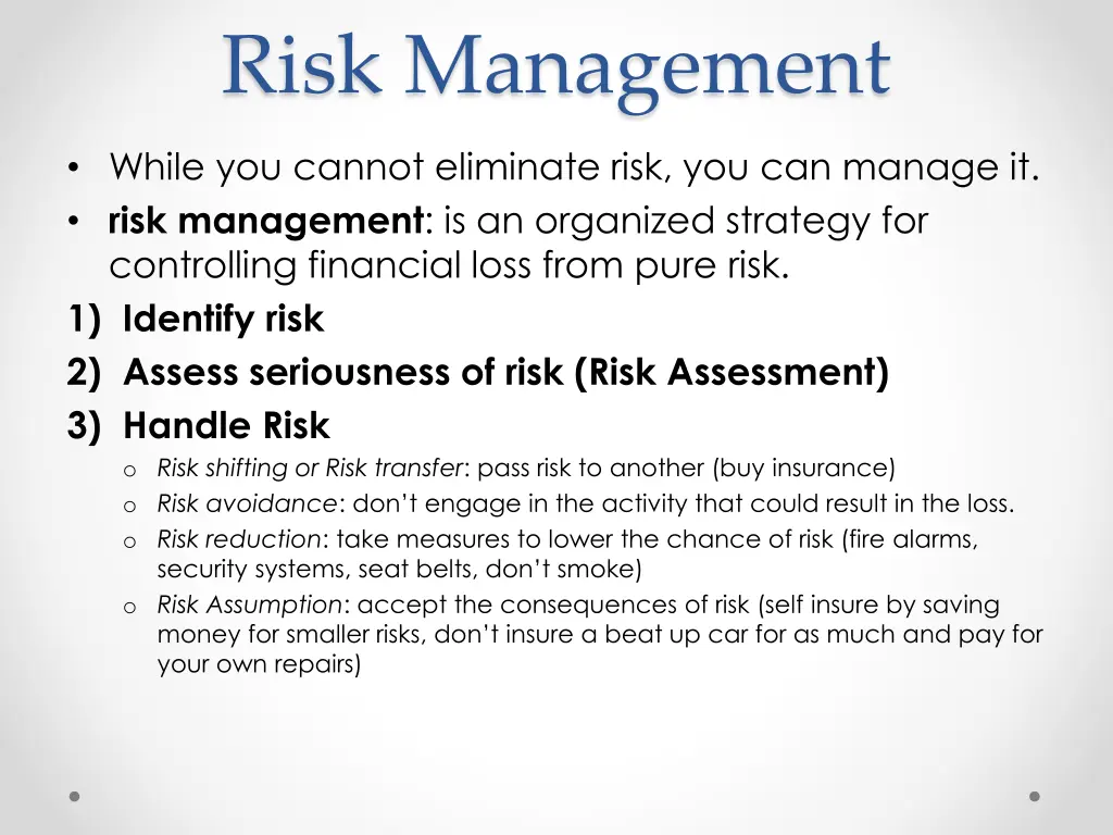 risk management