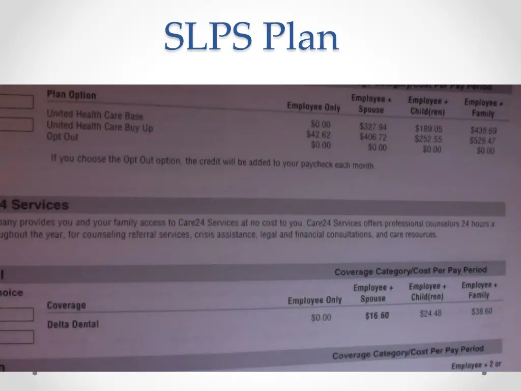 slps plan