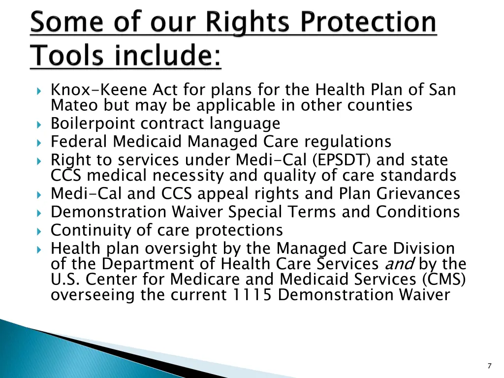 knox keene act for plans for the health plan