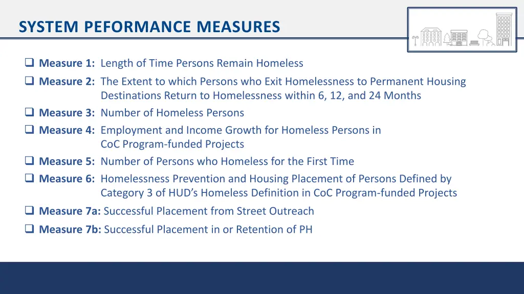 system peformance measures